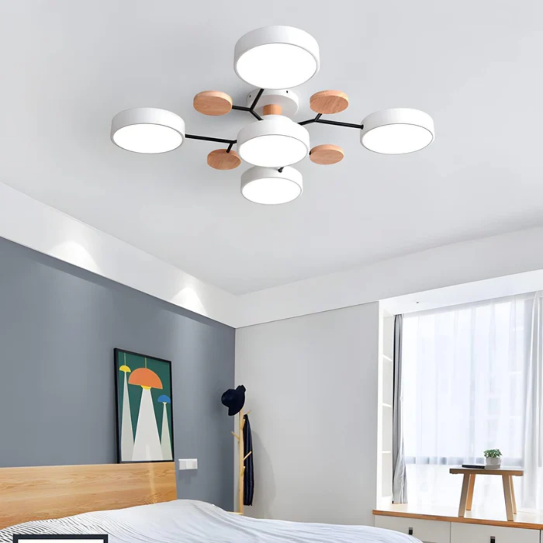Roomora - Clio Modern Round LED Ceiling Lamp for Living Room At Home