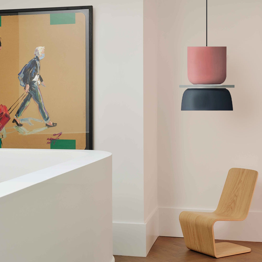 AmbiLoom - Stylish Color Block Nordic Pendant Light for Modern Homes