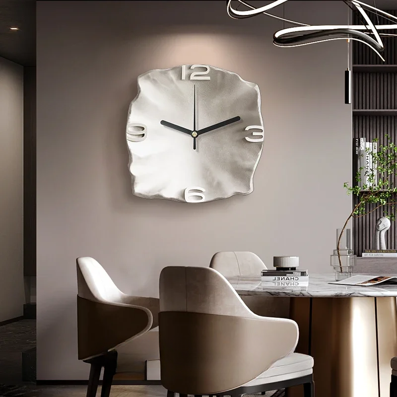 Vistora - Modern Sandstone 3D Quartz Silent Wall Clock Decor