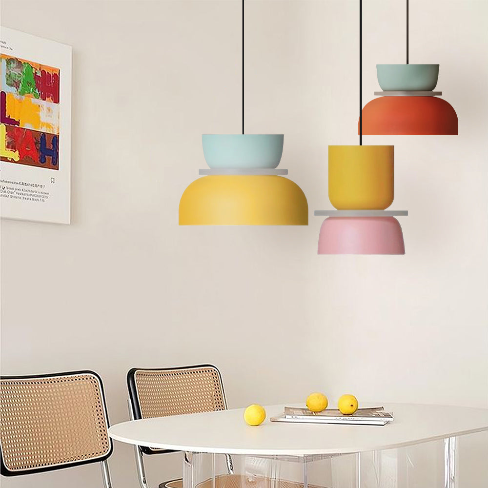 AmbiLoom - Stylish Color Block Nordic Pendant Light for Modern Homes