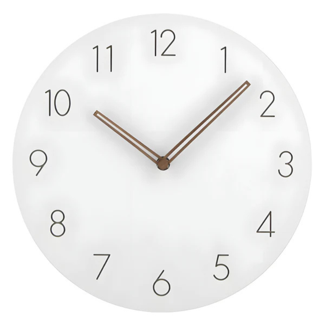 Glissen - Minimalist Wooden Wall Clock Large Silent Movement