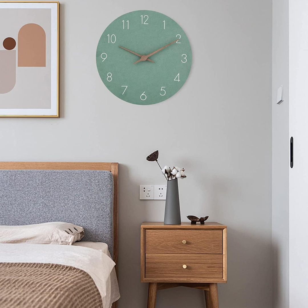 Glissen - Minimalist Wooden Wall Clock Large Silent Movement