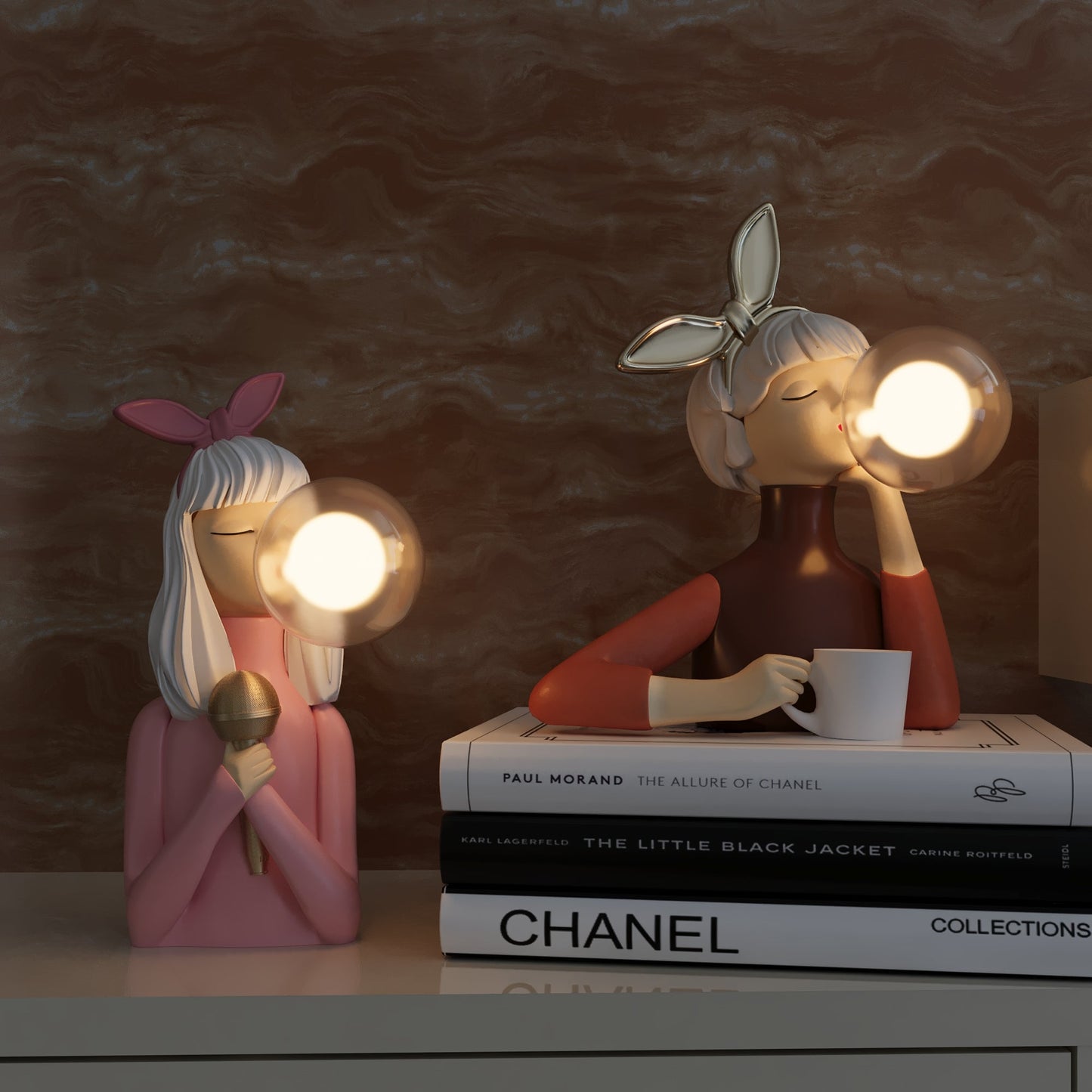 Artevia - Artisan Sisters Table Lamp With Handcrafted Charm