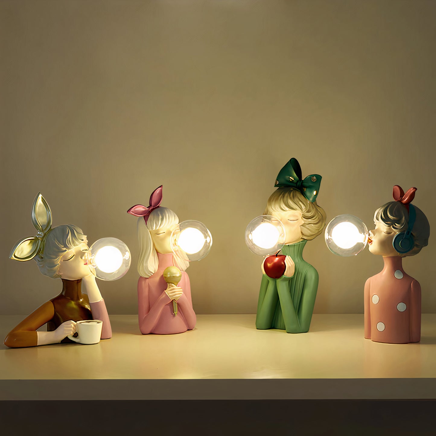 Artevia - Artisan Sisters Table Lamp With Handcrafted Charm