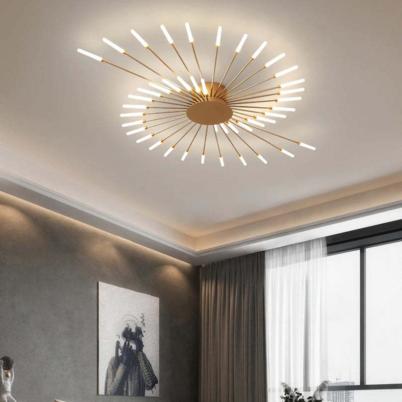 Chisoria - Nordic Firework Ceiling Light For Living Rooms