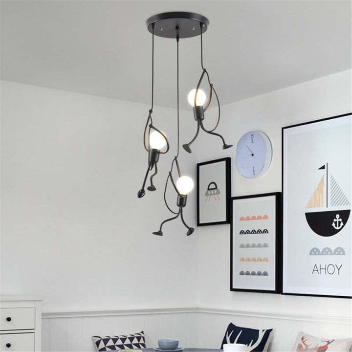 Quiltora - Retro Puppet Pendant Lamp With Playful Modern Design