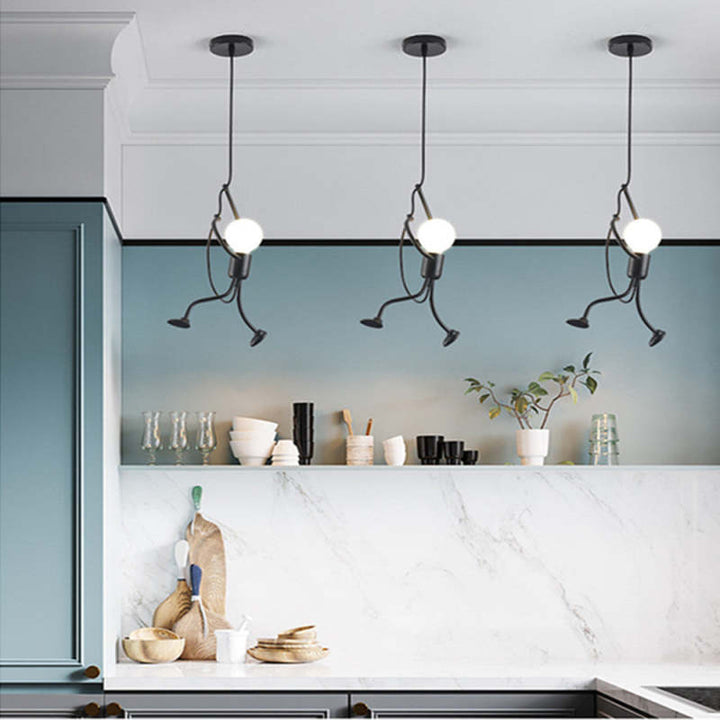Quiltora - Retro Puppet Pendant Lamp With Playful Modern Design