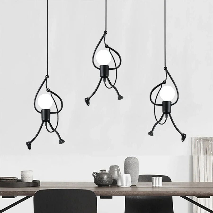 Quiltora - Retro Puppet Pendant Lamp With Playful Modern Design