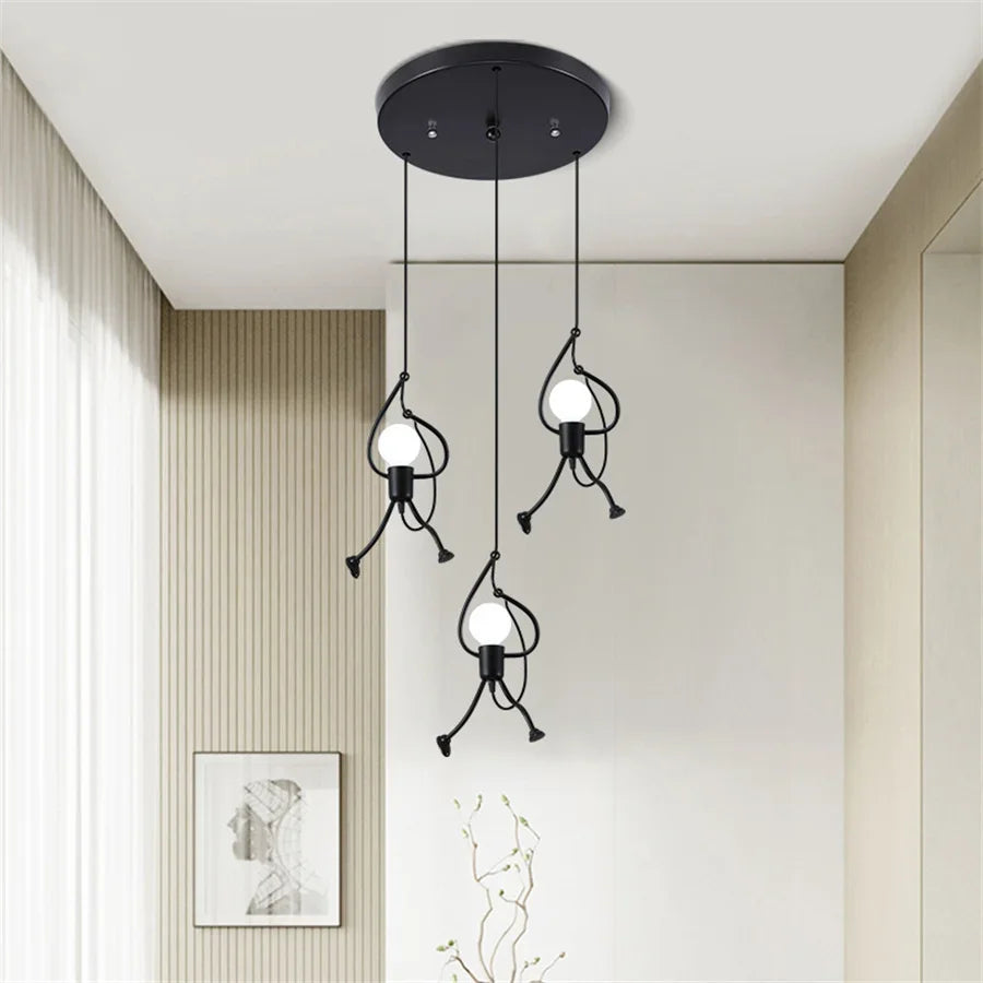 Quiltora - Retro Puppet Pendant Lamp With Playful Modern Design