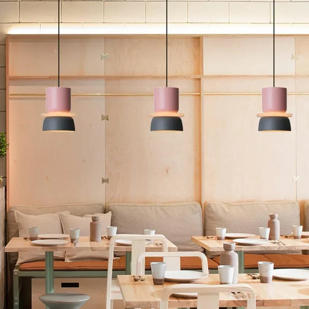 AmbiLoom - Stylish Color Block Nordic Pendant Light for Modern Homes