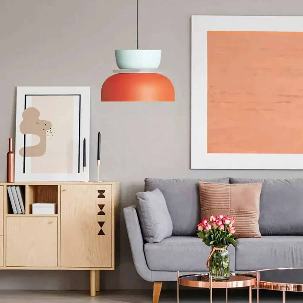 AmbiLoom - Stylish Color Block Nordic Pendant Light for Modern Homes