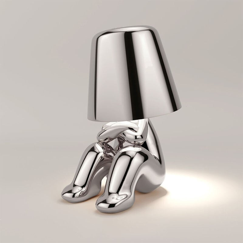Pathlux - Gold Table Lamp With Warm Soft Light For Modern Home