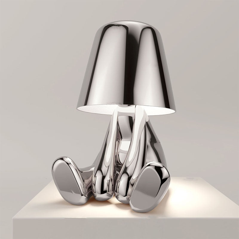 Pathlux - Gold Table Lamp With Warm Soft Light For Modern Home