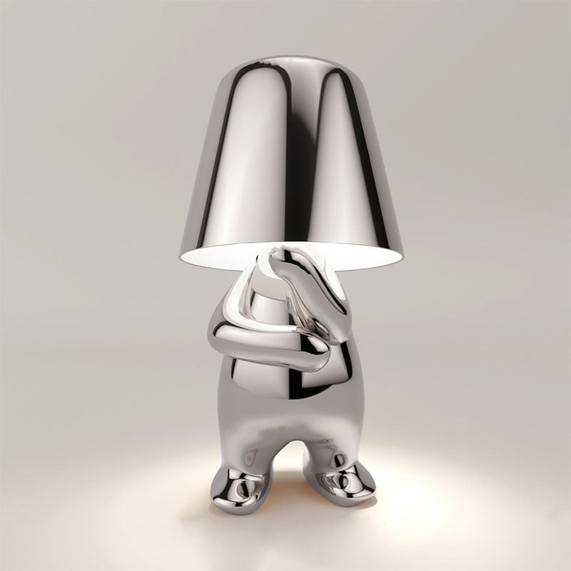 Pathlux - Gold Table Lamp With Warm Soft Light For Modern Home