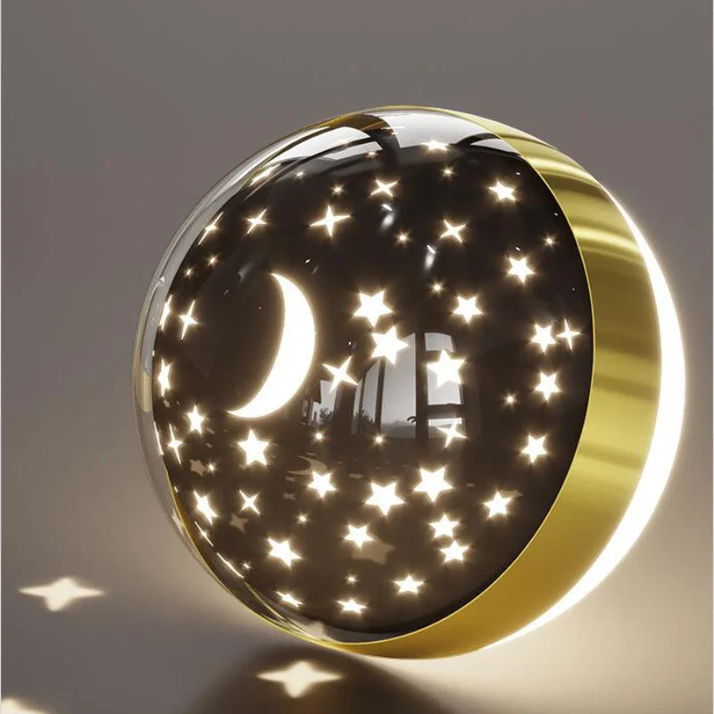 Lawnora - KinderLicht Kids Room Wall Lamp With Starry Night Light