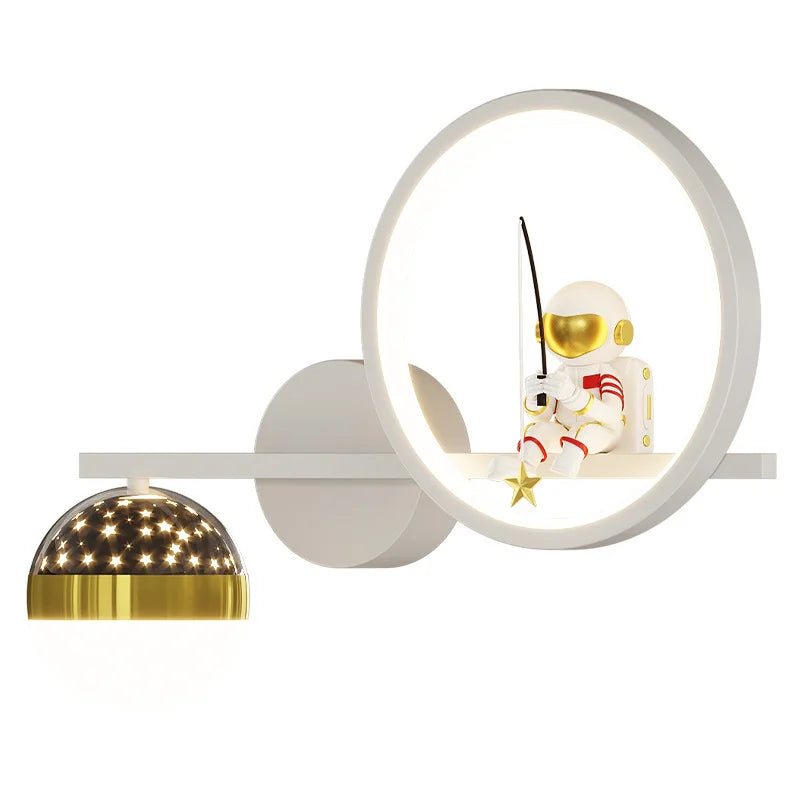 Lawnora - KinderLicht Kids Room Wall Lamp With Starry Night Light
