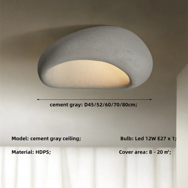 Hedgera - ZenLicht Wabi Sabi Ceiling Light for Calm Interiors
