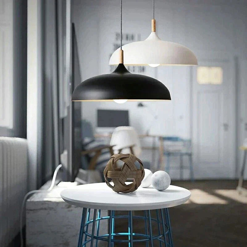 Beddora - NordicLight Scandinavian Oak Ceiling Lamp for Modern Spaces