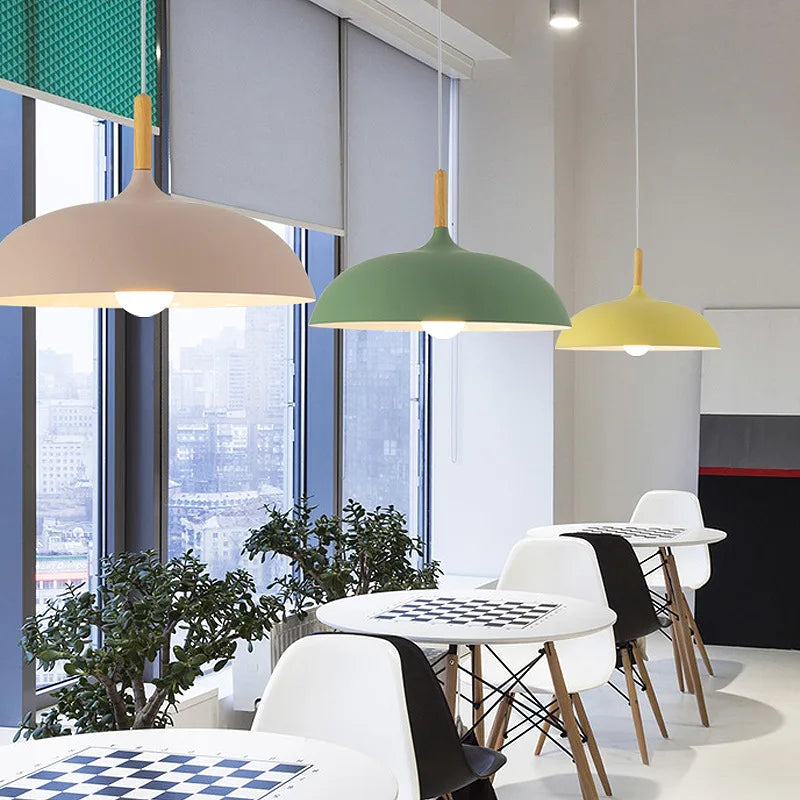 Beddora - NordicLight Scandinavian Oak Ceiling Lamp for Modern Spaces
