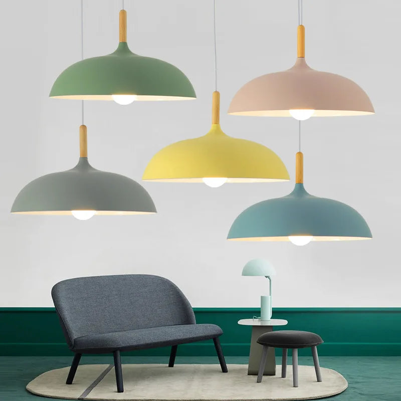 Beddora - NordicLight Scandinavian Oak Ceiling Lamp for Modern Spaces