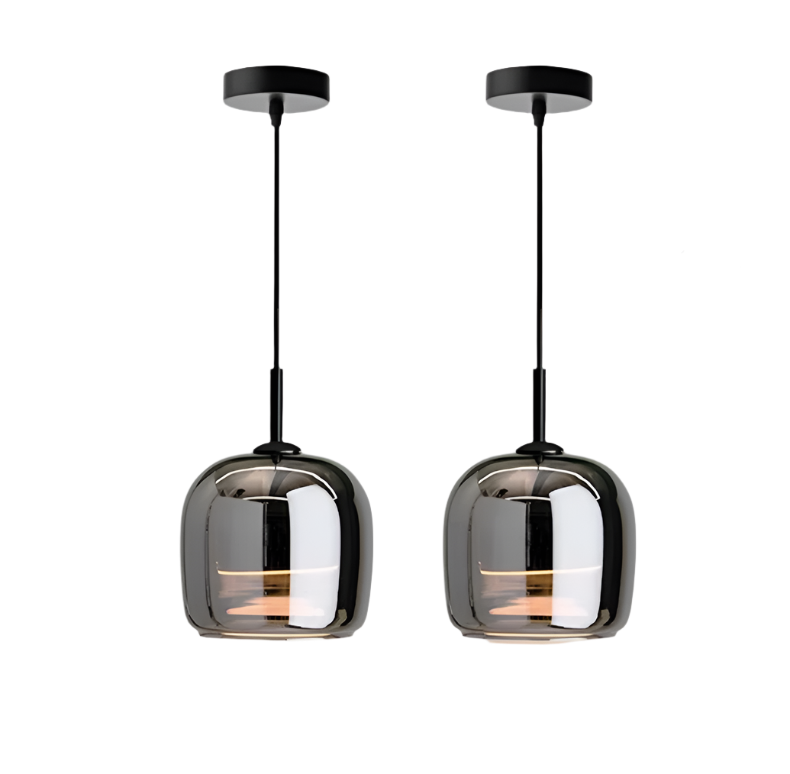 Luxlyn - Nordic Black Glass Pendant Light Modern LED Luxury Home