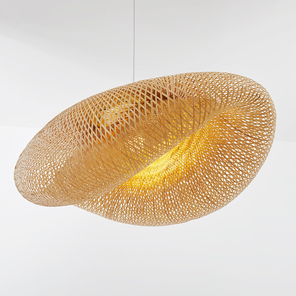 VibeGlo - Stylish Bamboo Hanging Lamp for Modern Interiors