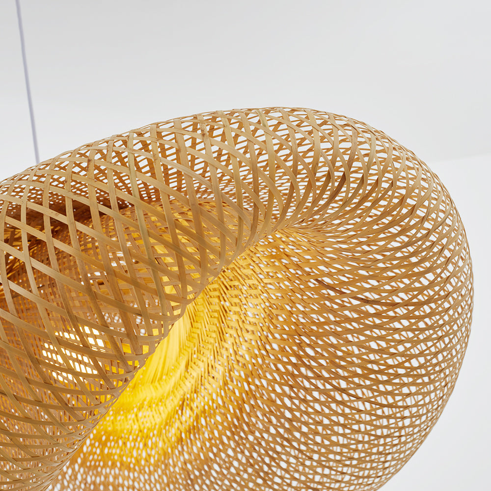 VibeGlo - Stylish Bamboo Hanging Lamp for Modern Interiors