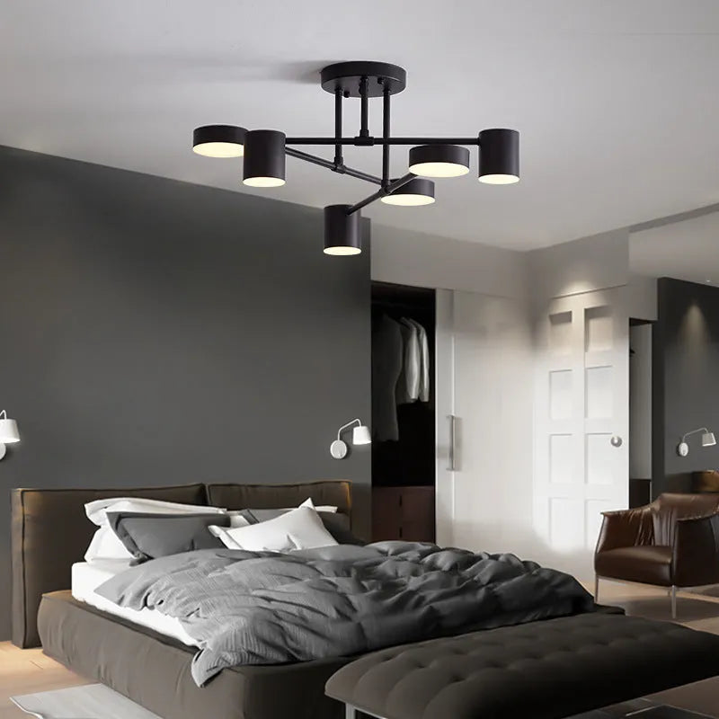 Novessa - Modern Ceiling Light With 6 Adjustable LED Heads for Homes