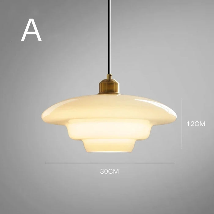 HaloGlo - Stylish White Glass Pendant Light for Modern Interiors