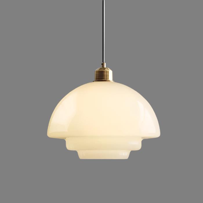 HaloGlo - Stylish White Glass Pendant Light for Modern Interiors
