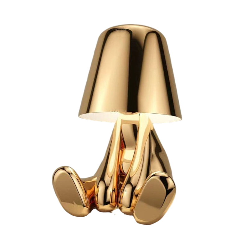 Pathlux - Gold Table Lamp With Warm Soft Light For Modern Home