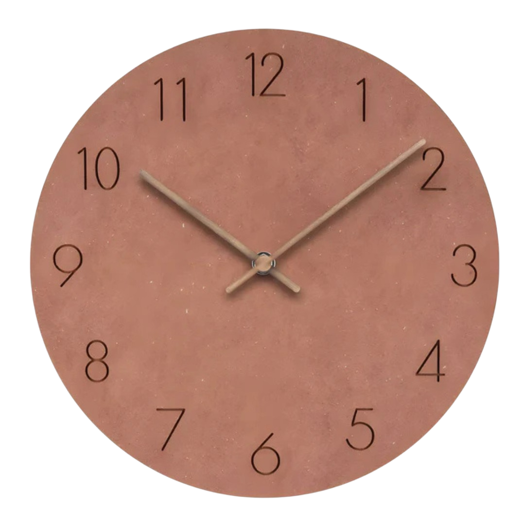 Glissen - Minimalist Wooden Wall Clock Large Silent Movement