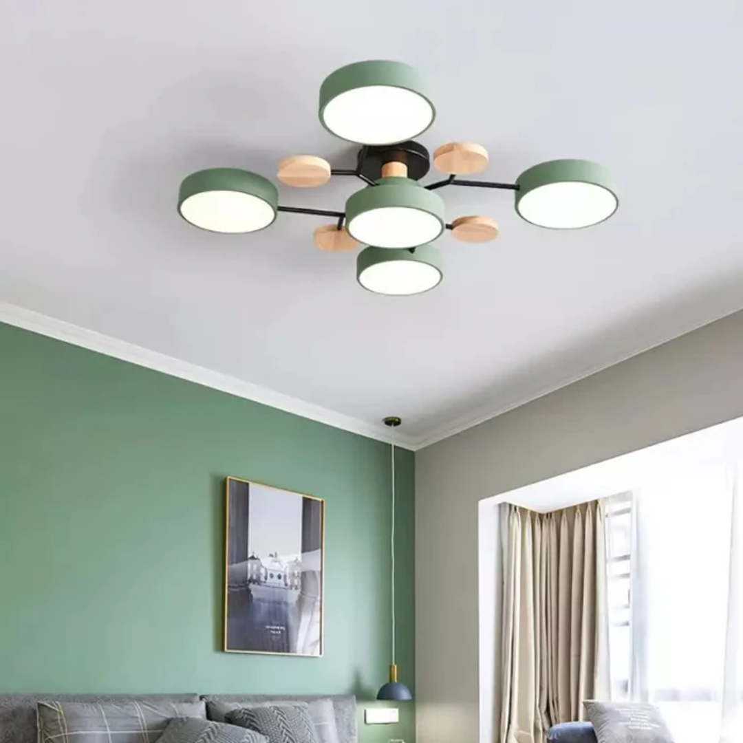 Roomora - Clio Modern Round LED Ceiling Lamp for Living Room At Home