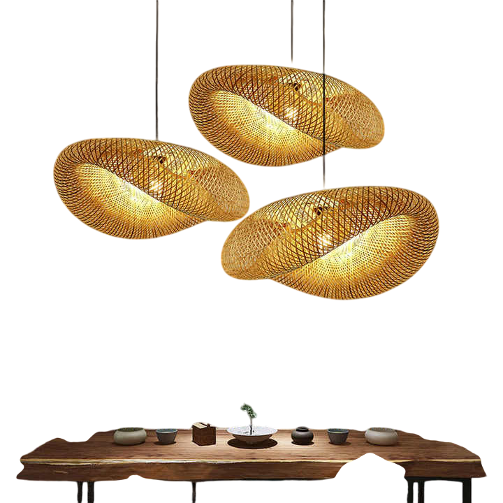 VibeGlo - Stylish Bamboo Hanging Lamp for Modern Interiors