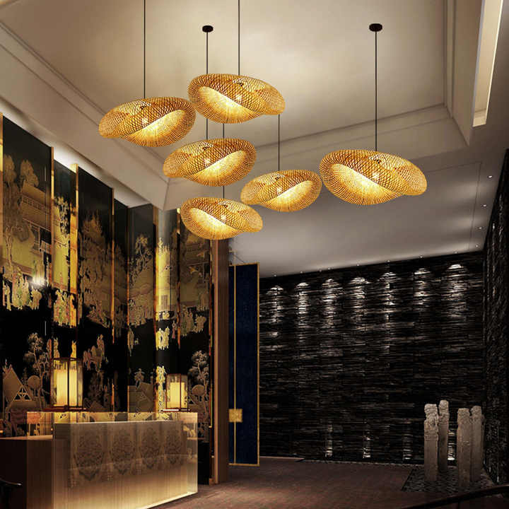 VibeGlo - Stylish Bamboo Hanging Lamp for Modern Interiors