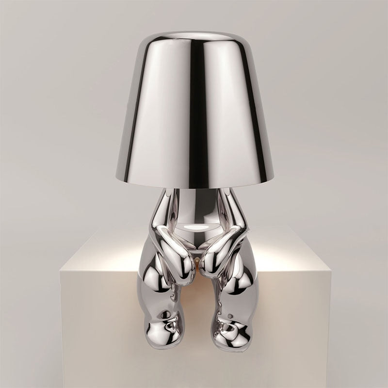 Pathlux - Gold Table Lamp With Warm Soft Light For Modern Home