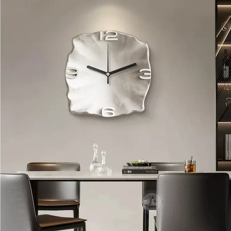 Vistora - Modern Sandstone 3D Quartz Silent Wall Clock Decor